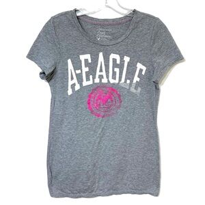 Y2K American Eagle Graphic Baby Tee Women’s Size Medium